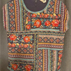 Floral Patchwork Women's Top